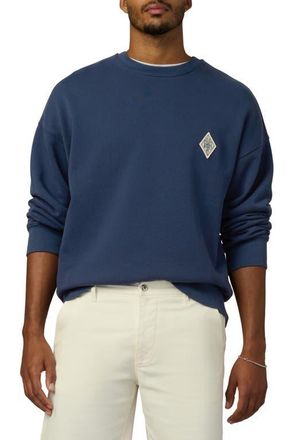 Joe's Embroidered Logo Patch Sweatshirt in Dress Blues at Nordstrom, Size Xx-Large