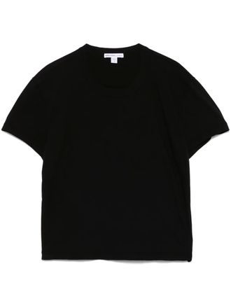 James Perse crew-neck T-shirt - women - Combed Cotton - 1 - Black