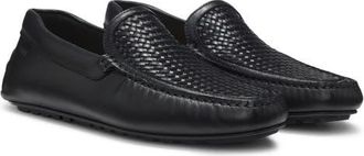 BOSS Noel Moc Toe Loafer in Black at Nordstrom, Size 10Us