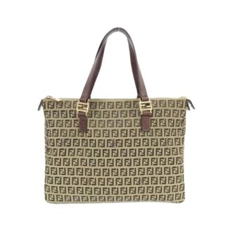 Fendi Pre-owned Tote Bags, female, Brown, Size: ONE SIZE Pre-owned Canvas fendi-bags