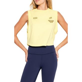 Spiritual Gangster Crawford 222 Nature Graphic Crop Tank in Firefly at Nordstrom Rack, Size X-Large