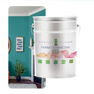 OEM Pintura Cer&aacute;mica Para Paredes, Lavable, Verde, Turquesa, Menta, 5l, Resistente A Las Manchas