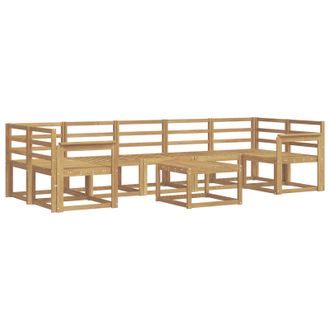 vidaXL Conjunto De Sof&aacute;s De Exterior 8 Pcs Blanco 59 X 59 X 37 Cm Vidaxl