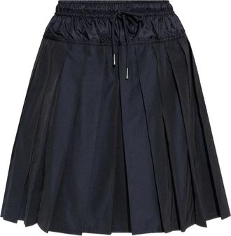 Moncler Gonna plissettata con coulisse - Blu