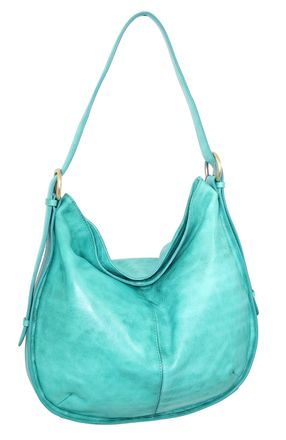 Nino Bossi Vintage Leather Classic Hobo in Turquoise