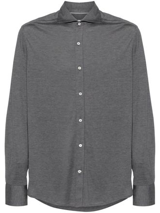 Brunello Cucinelli Camicia mélange - Grigio
