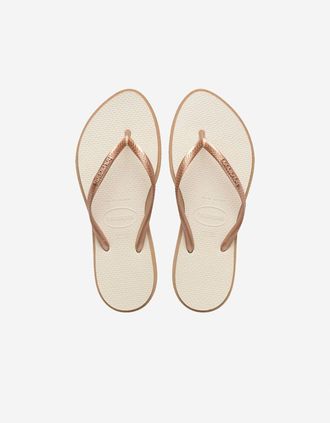 Havaianas Womens Havaianas Womens Slim Point Flip Flops - Brown - Size: 7/6.5/6