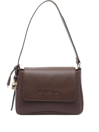Liu Jo embossed key-charm shoulder bag - women - Polyester - One Size - Brown