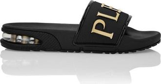 Plein Sport Slides Unisex in Black/black at Nordstrom, Size 42