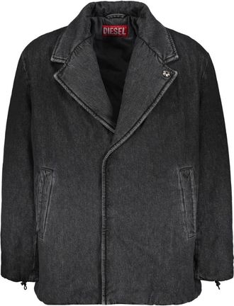 Diesel Klassiek Gewatteerd Jack - Heren - Spijkerjassen - Grijs - 2XL - Katoen - Jassen