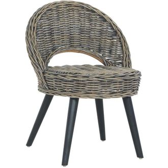 vidaXL Poltrona in Rattan Kubu Nero - Vidaxl