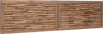 vidaXL Cabecero De Cama Natural Madera De Teca Maciza Vidaxl