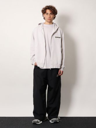 Balenciaga Mens Zip-Up Hoodie White Cotton Sweatshirts Sweater