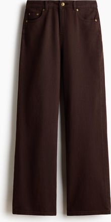 H&M Gerade Twillhose - Brown