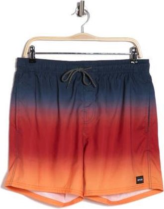 Rip Curl Laze Fade Volley Swim Trunks in Dark Navy at Nordstrom Rack, Size Xx-Large