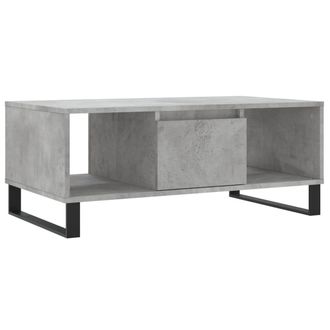vidaXL Vidaxl - Mesa De Centro Madera Contrachapada Gris Hormig&oacute;n 90x50x36,5 Cm