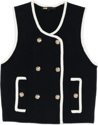 Maje Gilet con abbottonatura - Blu