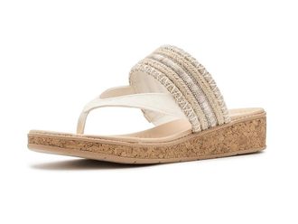 Life Stride Birdie Thong Sandals Womens Sandals Natural Tan : 8.5 W (C), Synthetic
