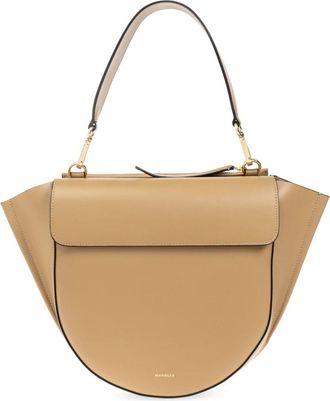 Wandler Hortensia Medium Handtas - Dames - Handtassen - Beige - ONE Size - Leer - Tassen