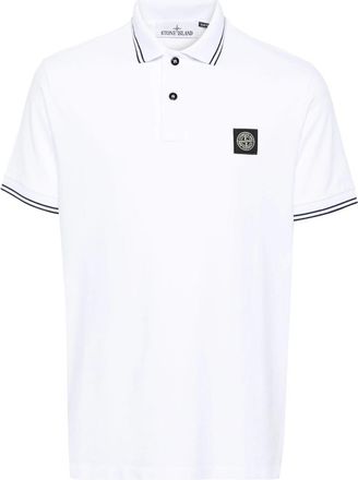 Stone Island Piqu&eacute; Cotton Polo Shirt