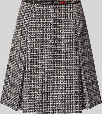 HUGO BOSS Minirock mit rückseitigem Reißverschluss Modell Ratira in Marine, Größe 36