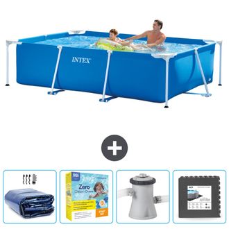 Intex Piscina Con Estructura Rectangular - 260x160x65 Cm - 7-piezas Scb10