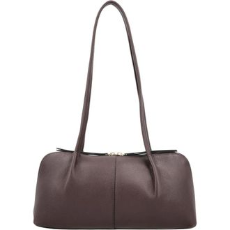LouLou Essentiels ELO Schoudertas - Dames - Tassen - Bruin - Maat: ONE Size Leer