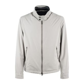 Paul & Shark Gray Polyester Bomber Jacket