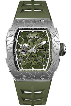 Invicta S1 Rally 70573 Herenhorloge - Automatisch Uurwerk - Roestvrij Staal met Groene Wijzerplaat - 48 mm