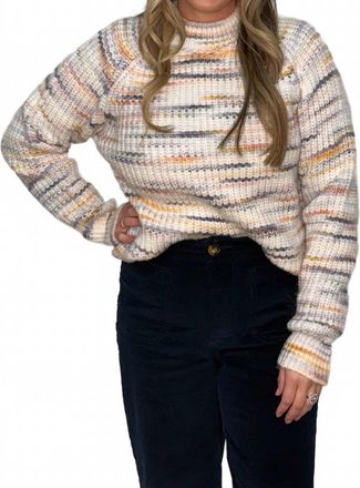 FRNCH Mendy Mock Neck Sweater In White