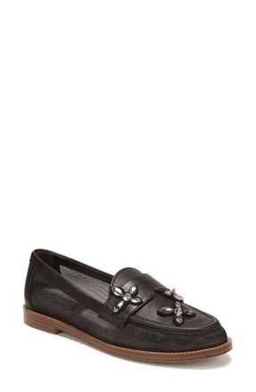 Franco Sarto Stellan Embellished Loafer in Black at Nordstrom, Size 9.5