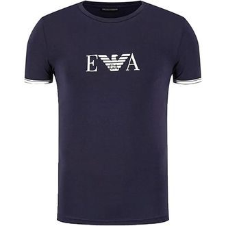 Emporio Armani Athletics T-Shirt Crewneck - Heren - T-shirts - Blauw - S - Katoen - Tops