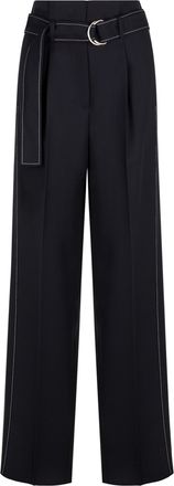 Seafarer Black Pantalone Irony Wide-Leg Fabric Pants