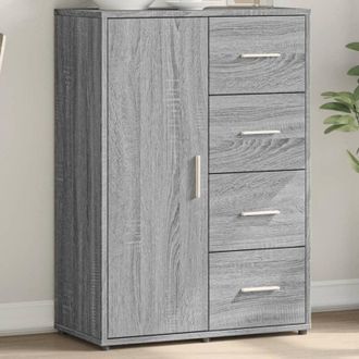 vidaXL Credenza Grigio Sonoma 60x31x84 cm in Legno Multistrato - Vidaxl