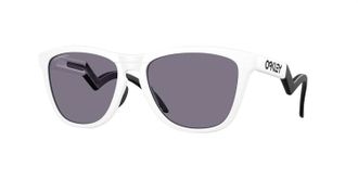Oakley Womens Frogskins Hybrid Sunglasses In Matte White Prizm Grey