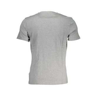 Napapijri Logo-Print Cotton T-Shirt - Gray