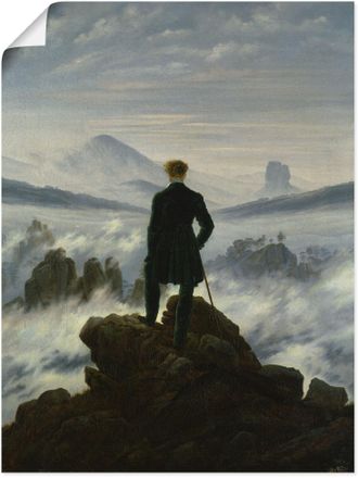Artland Wandbild »Der Wanderer über dem Nebelmeer. Um 1818« Mann 1 Stk. tlg. als Leinwandbild, Poster in verschied. Grössen