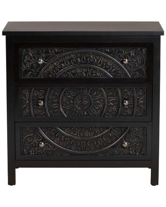 Baxton Studio Dnu Unprofitabaxton Studio Yelena Classic & Traditional 3-Drawer Storage Cabinet