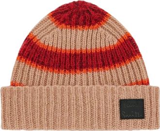 Paul Smith Ribbed Knit Beanie - Dames - Hoeden - Beige - ONE Size - Wol - Accessoires