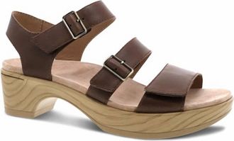 Dansko Womens Malena Sandal In Brown Smooth Calf