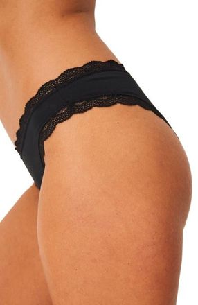Stripe and Stare Brazilian Four Pack in Black at Nordstrom, Size X-Small Uk