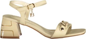 Laura Biagiotti Sandaal met verstelbare enkelband - Dames - Sandalen met hakken - Beige - 36 EU - Schoenen