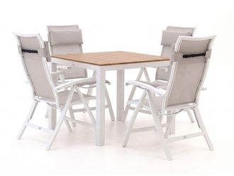 Bellagio la vita attrattiva Bellagio Lugo/Fidenza 90cm dining tuinset 5-delig verstelbaar