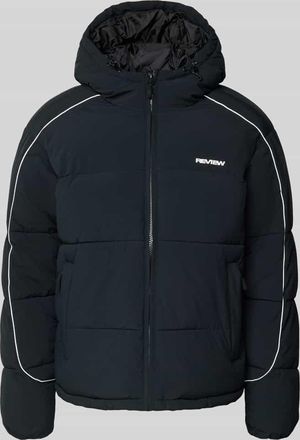 Review Steppjacke mit Kapuze in Black, Größe XXL