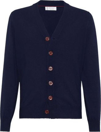 Brunello Cucinelli Cardigan in cashmere - Blu