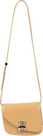 Ferragamo Light Brown Fiamma XS Crossbody Bag