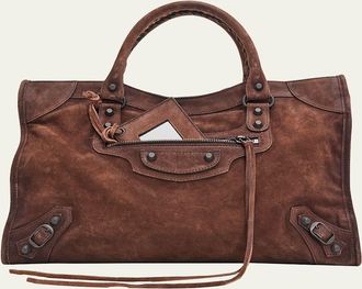 Balenciaga Le City Medium Leather Tote Bag