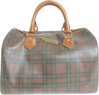 Ralph Lauren Pre-owned Polo Check Mini Boston Bag - - Pre-owned - Donna - Marrone - ONE SIZE