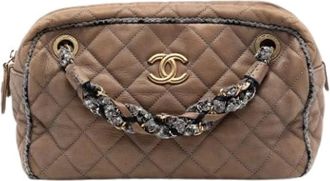 Chanel Pre-owned Handbags, female, Brown, Size: ONE SIZE Pre-owned Vintage Handbag