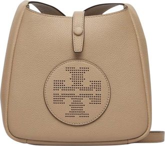 Tory Burch Taupe Miller Medium Crossbody Bag